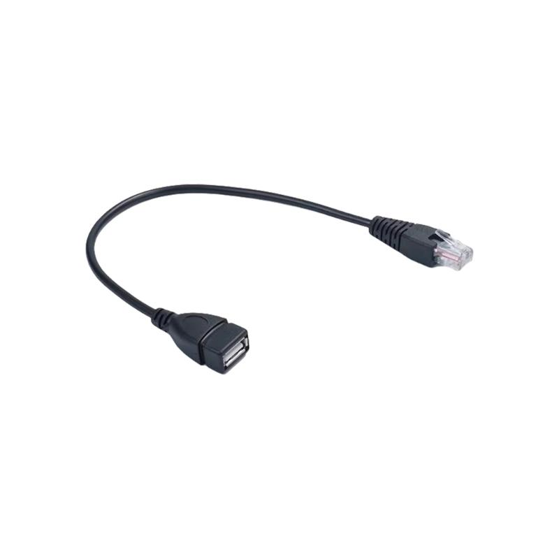 

Кабель USB на RJ45 Адаптер Ethernet USB Female до RJ45 Male 30см Plug and Play Для роутерів модемів камер