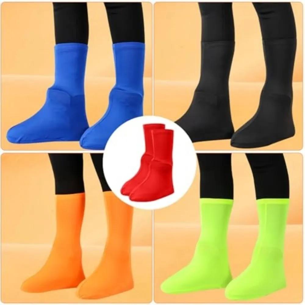 Durable Full Foot Wrap Shoe Covers Anti-Slip Sole Elastic Overshoes Breathable Wear-Resistant Galoshes Outdoor Hiking