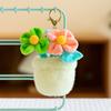 Simulation Healing Plants Tulip Flowers Plush Pendant Cake Keychain Push Gift Wedding Souvenir