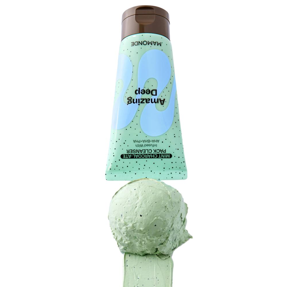 Mamonde Amazing Deep Mint Charcoal Black Pack Cleanser 135g (2 Pack)