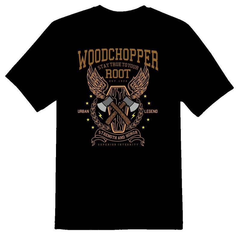 Woodchopper black tee