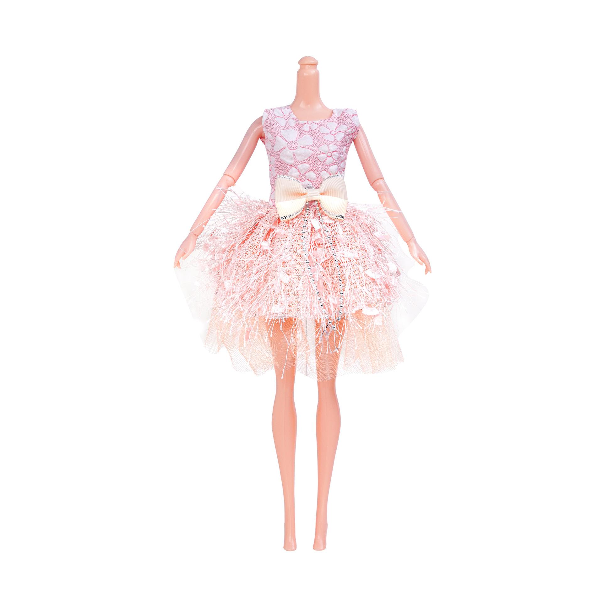 Elegant Party Dresses 30Cm Doll Clothes Play House Dress Up Bjd Doll Dress Girls Toys Popular Bow Princess Dress For 1/6 Dolls