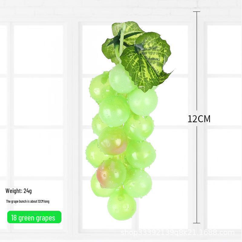 Kids' Educational Toys: Simulated Fruits - Grapes, Persimmons, Apples, Bananas - for Play, Decor, and Props