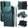 For Samsung Galaxy S25 FE Case with Multi-Card Holder and Strap PU Leather Phone Cover Stand