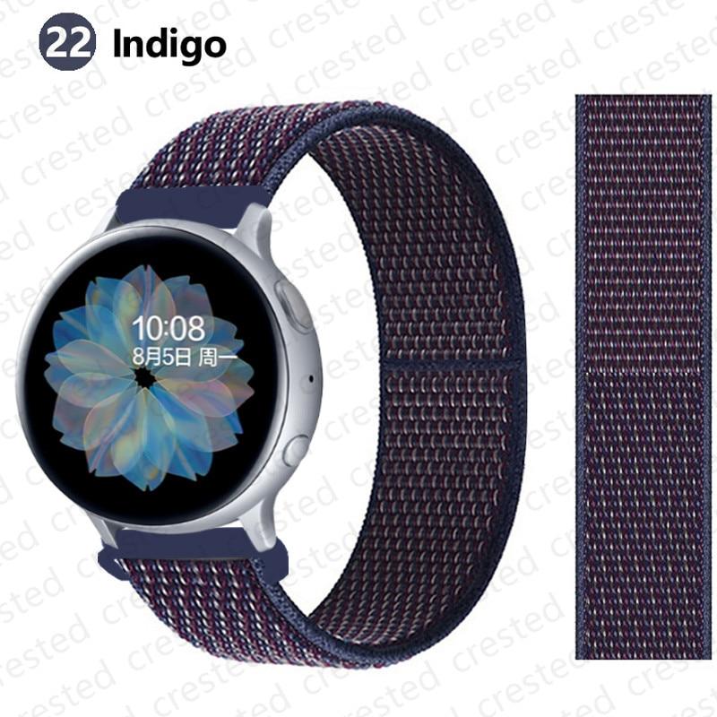 Banda de nylon para reloj Samsung Galaxy 3 46mm 42mm activo 2 S4 Gear S3 S2  para huawei reloj GT 2 2e Pro amazfit correa deportiva pulsera comprar a  buen precio —