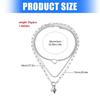 Exaggerated Heart Pendant Necklace Shell Heart Necklace Alloy Texture Fashionable and Trendy Jewelry Suitable for Women