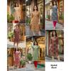 Floral Printed Simmer Silk Kurta Indian Women Daily Wear Top Tunic Kurti Dress