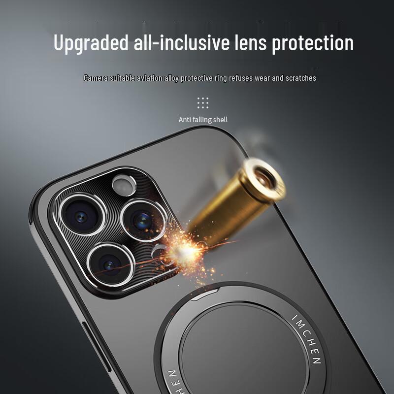 IM-CHEN 360° Rotating Magnetic Kickstand iPhone Case