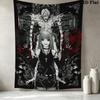 Death Note Wandteppich Ästhetischer Wandbehang Gedruckter Stoffdecke Dekorative Wandteppiche Für Schlafzimmer Wohnzimmer Heimdekoration