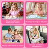 Busy Travel Toy Paint By Sticker For Kids, Screen Free Sticker Book By Number, Resuable Puzzle Sticker Paint Book For Girls Gift