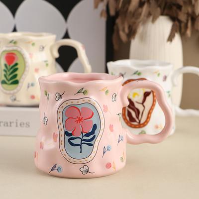 Light Luxury Coffee Mug High-end Exquisite Milk Cup Drinkware Cute Mugs Ceramic Coffee Cups Cup for Tea Original Breakfast Cups