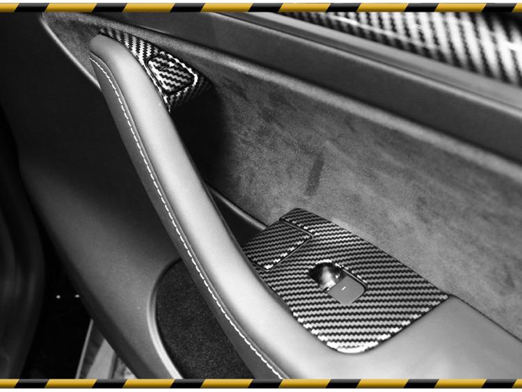 Tesla Model 3/Y Window Lift Switch Frame & Door Button Cover Accessories