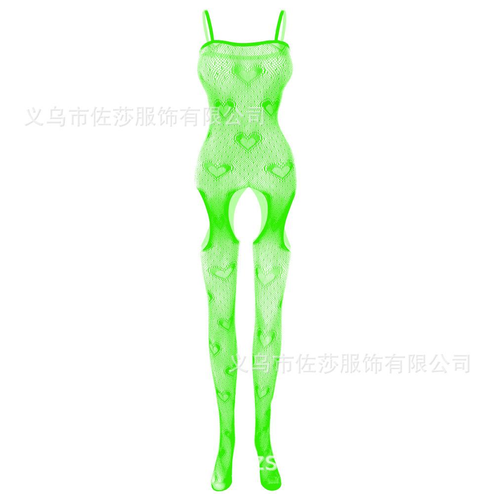 Sexy Underwear Supply Sexy Suspenders Mesh Tight Hollowed Out Large Size Cute Heart
