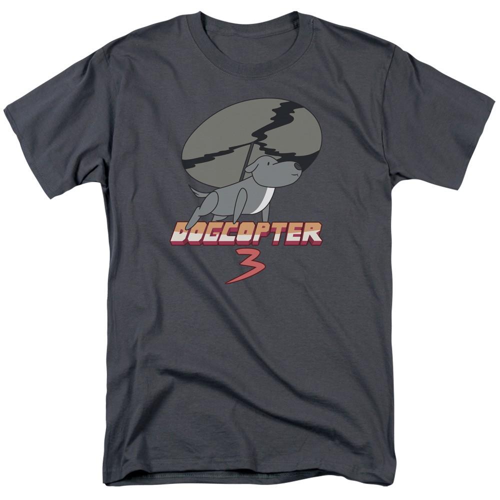 Steven Universe - Dogcopter 3 - Adult Unisex Short Sleeve T-Shirt - Gray 2XL