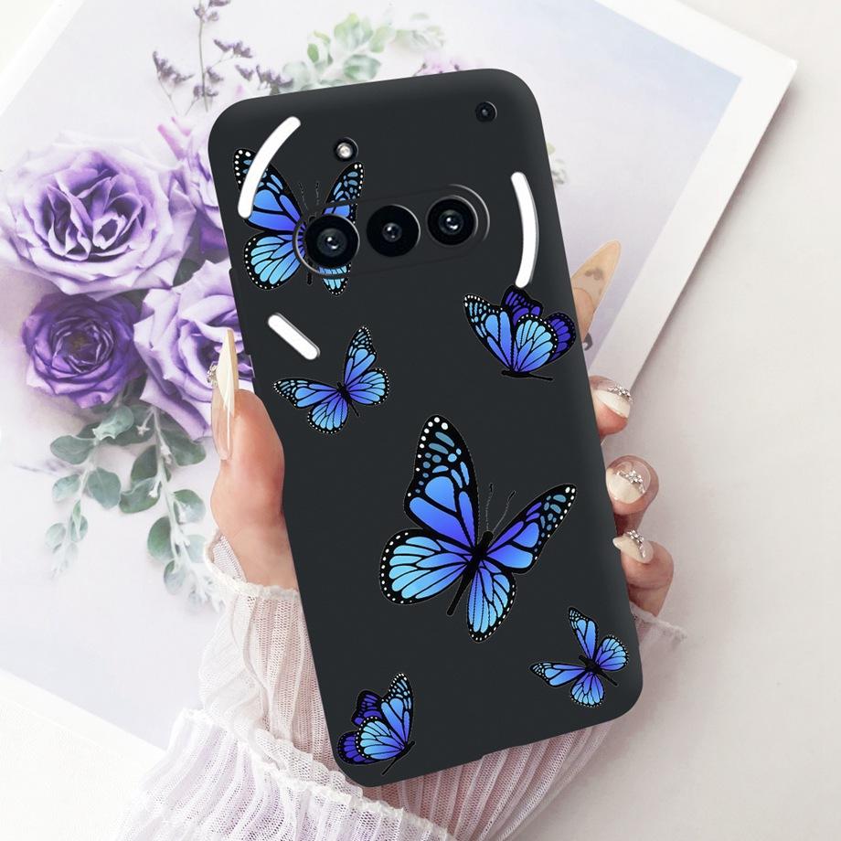 For Nothing Phone (3a) Pro (2a) Plus (1) Phone Case Luxury Flower Butterfly Cartoon Bow Pattern Back Cover Soft TPU Silicone Bag