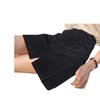 Women's Corduroy High-Waist A-line Skirt, Slimming Fit, Plus Size, Coffee Color, Short, Petite - Spring/Autumn 2024