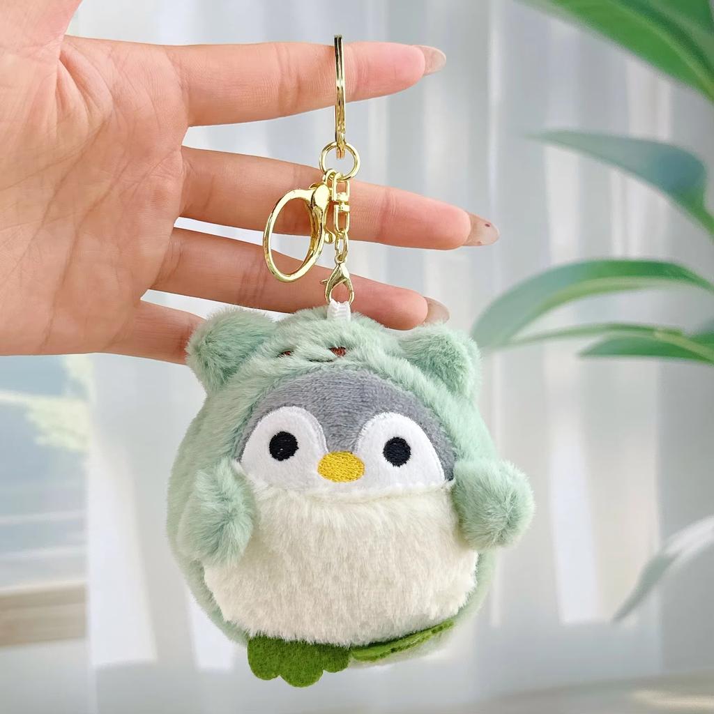 Cartoon Cute Dress-up Penguin Figurine Douyin Style Dress-up Little Penguin Plush Toy Pendant