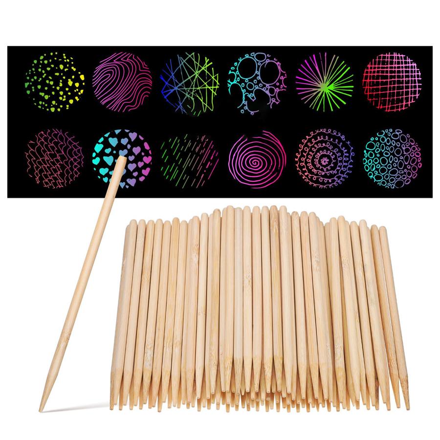 30/50pcs Black Scratch Paper Colorful Visual Effect Scraping Wax Paper DIY Painting Art Creative Drawing Supplies XJM