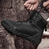 Men's Boots Outdoor Non Slip Hiking Shoes Lace Up Desert Ankle Boots Fashion Casual High Top Boots for Men Training Boot Botas
