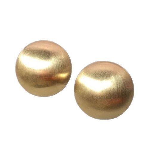 European American Retro Matte Brushed Large Round Stud Earrings Women Light Luxury Simple Ins Cold Style Versatile Ear Jewelry Gift