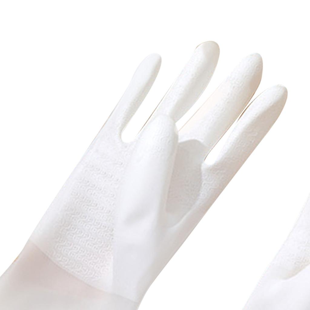 Rubber Cleaning Gloves Kitchen Washing Gloves Reusable Waterproof Skid Resistant Housework Gloves for Washing Dishes