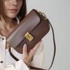 Bolso de Hombro de Cuero Dividido para Mujer Marca de Tendencia Bolsos Cuadrados Pequeños Bolso de Mano de Diseñador de Lujo Bolso Bandolera para Mujer