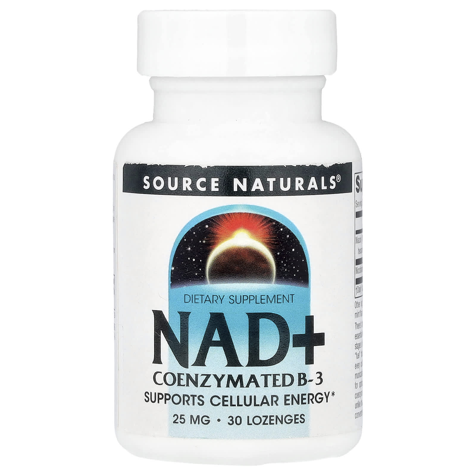 

Source Naturals, NAD+, Coenzyme B-3, 30 Lozenges