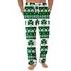 Gestreifte Pyjamahose Nachtwäsche Lässig Kordelzug Elastischer Bund Hose Bequem Gerade Yoga Lockere Hose