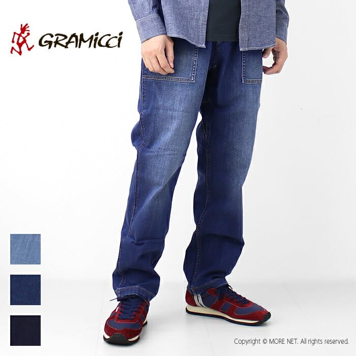 Gramicci Stretch Denim Loose Tapered Ridge Hose | Stretch Denim Loose Tapered Ridge Hose, Größe S: Dunkel Gebraucht