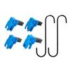 Bleeder Tool Clamp Brake Line Clamp Easy tallation Includes Hook Accessories 4pcs Car Brake Tool Kit Brake Tool