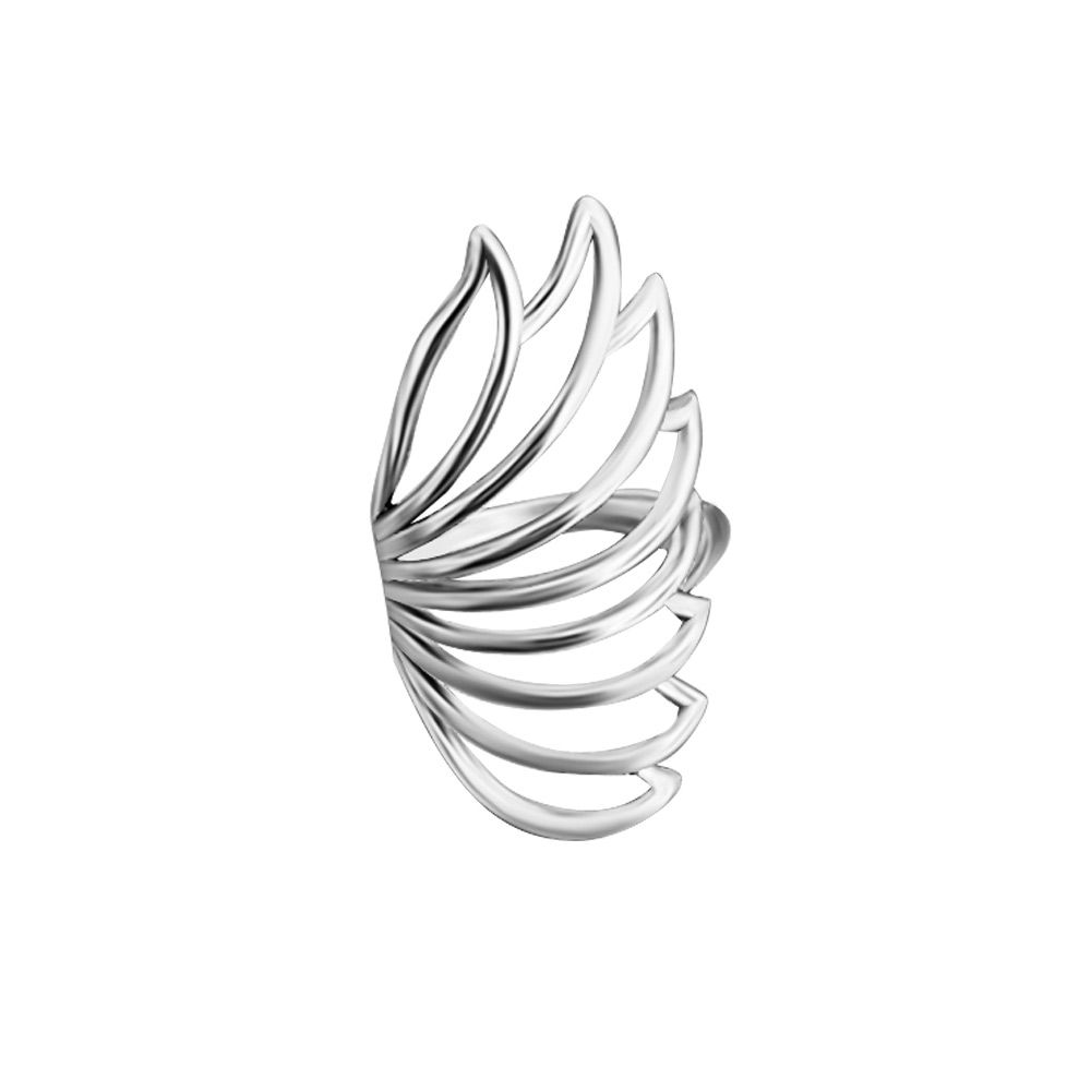 Open Adjustable Ring Vintage Butterfly Butterfly Wings Ring Metal Rings Hollow Wing Ring