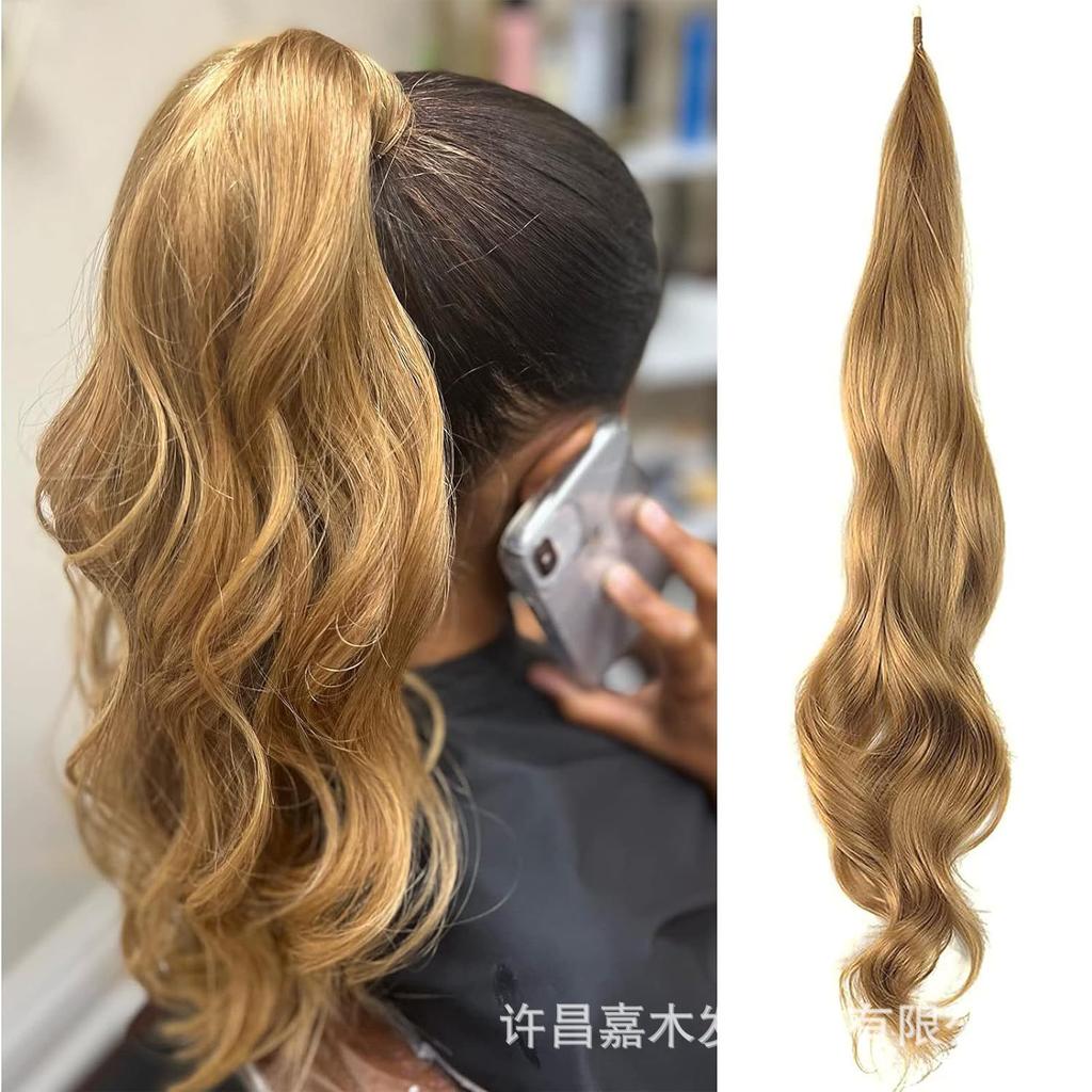 Women's 32 Inch Synthetic Hair - Wrap-Around Stick Ponytail Wig