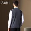 Antonio Men's Cashmere Blend V-Neck Cable Knit Vest