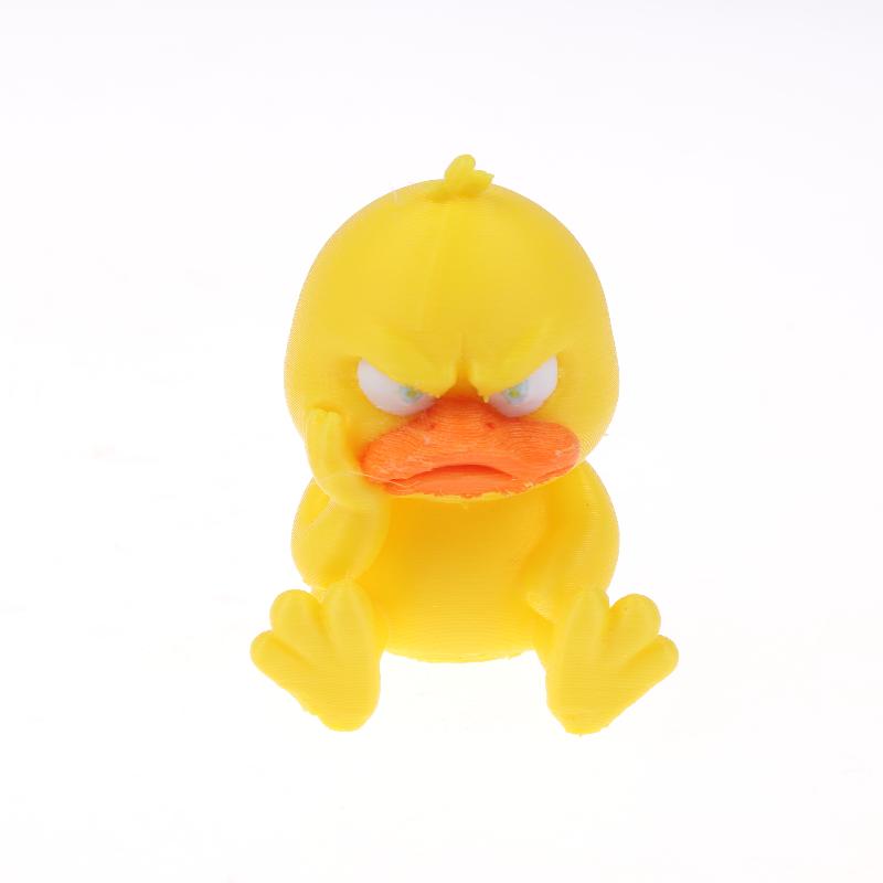 

3D Печать Статуэтка Злого Утенка Злой Белоглазый Смешной Утенок Юмористическое Украшение для Дома и Машины