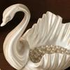 3D Printed Swan Jewelry Tray, Swan Shaped Earrings Necklace Ring Dish Tray, Decorative Keys Trinkets Holder Organizer Tray