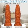 New Liquid Silicone Shaped Dildo Simulation Penis Soft Flesh Realistic Couple Flirting Chrysanthemum Massage Female Toy
