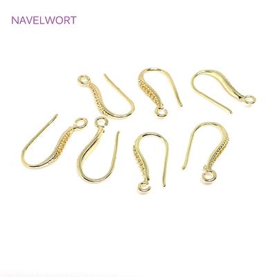 Fashion French Earrings Hooks 14K Gold Plated Hypoallergenic Ear Wire Earrings Accessories For DIY Earring Making Accessories