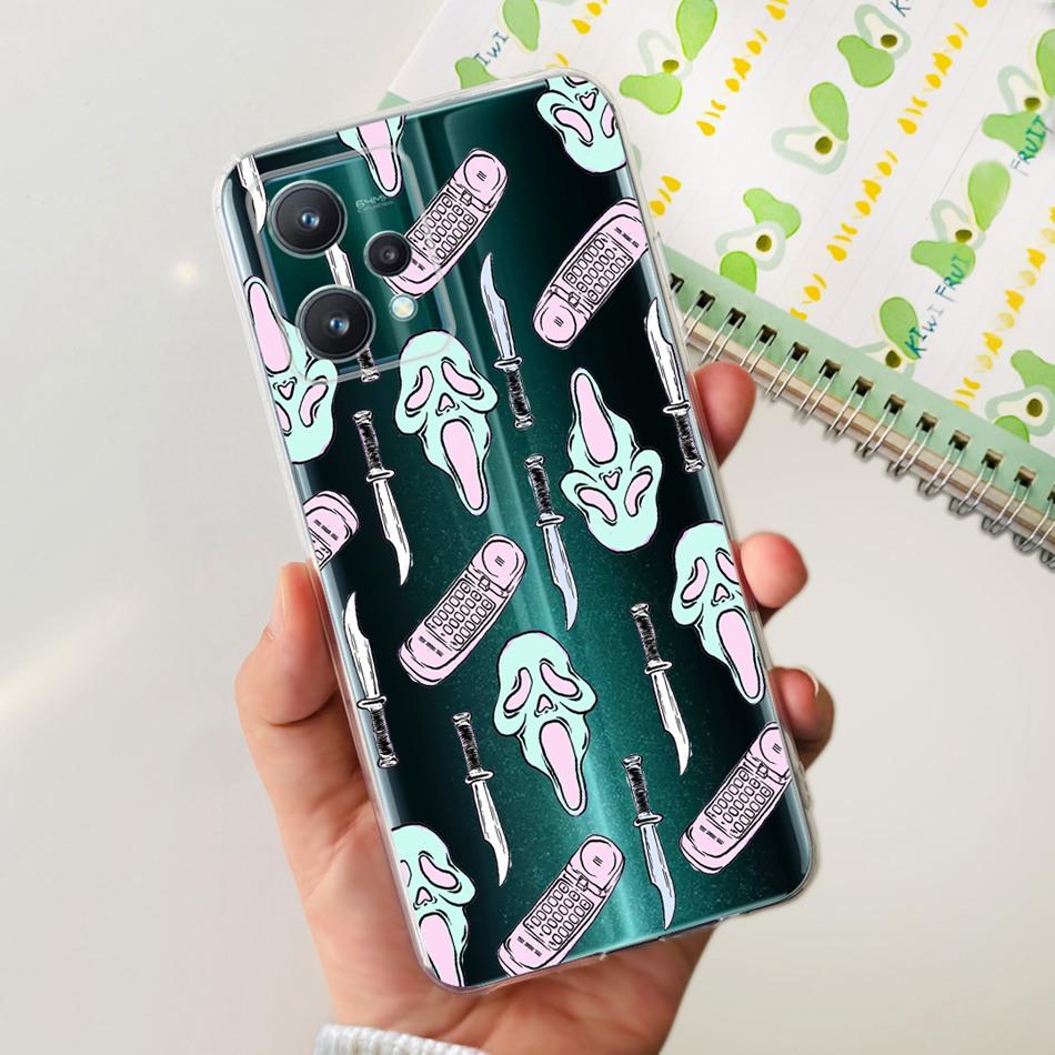 For Realme 9 Pro 5G Phone Case Realme 9Pro RMX3471 RMX3472 Elegant Printing Soft Silicone TPU Back Cover