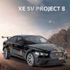 1/18 Jaguar XE SV Project 8 Supercar Alloy Diecasts & Toy Vehicles Metal Toy Car Model Sound and Light Collection Kids Toy