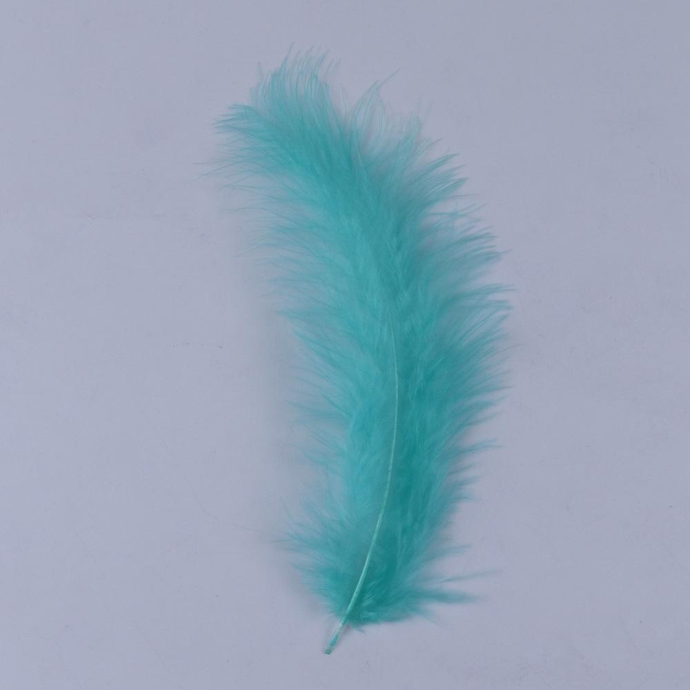 100 Pack Diy Feather Tip Down Colorful Turkey Feathers 