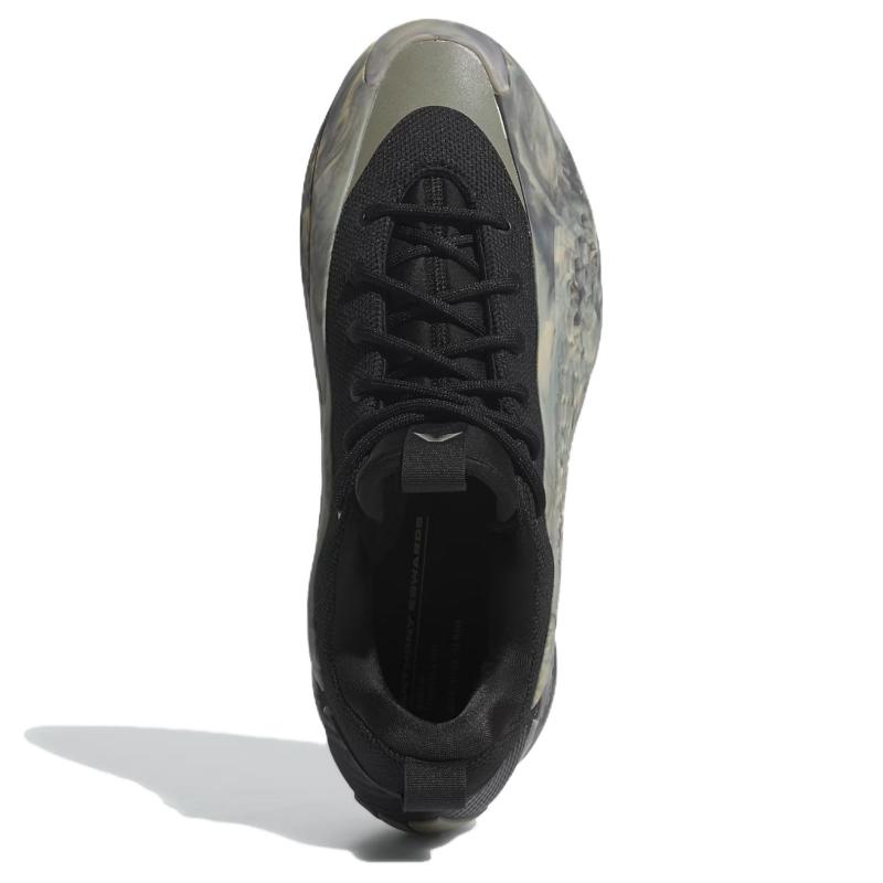 Adidas A.E. 1 Low 'MX Grey' Support Low-Top Basketball Shoes Men's Ascend Black Camouflage Sneakers JI4066