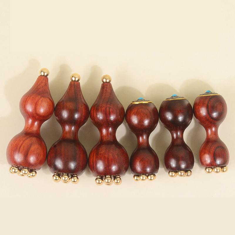 Professional Lotus Seedpod Brass Rosewood Facial Lifting Gua Sha Tool Eye Relaxation Spot Meridians Acupoint Massage Handheld