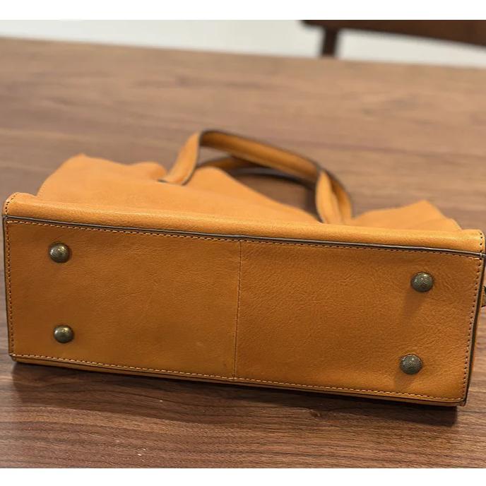 Johnature Handbag Genuine Leather Casual Versatile Tote Bag Soft Cowhide Women's Shoulder Crossbody Bag