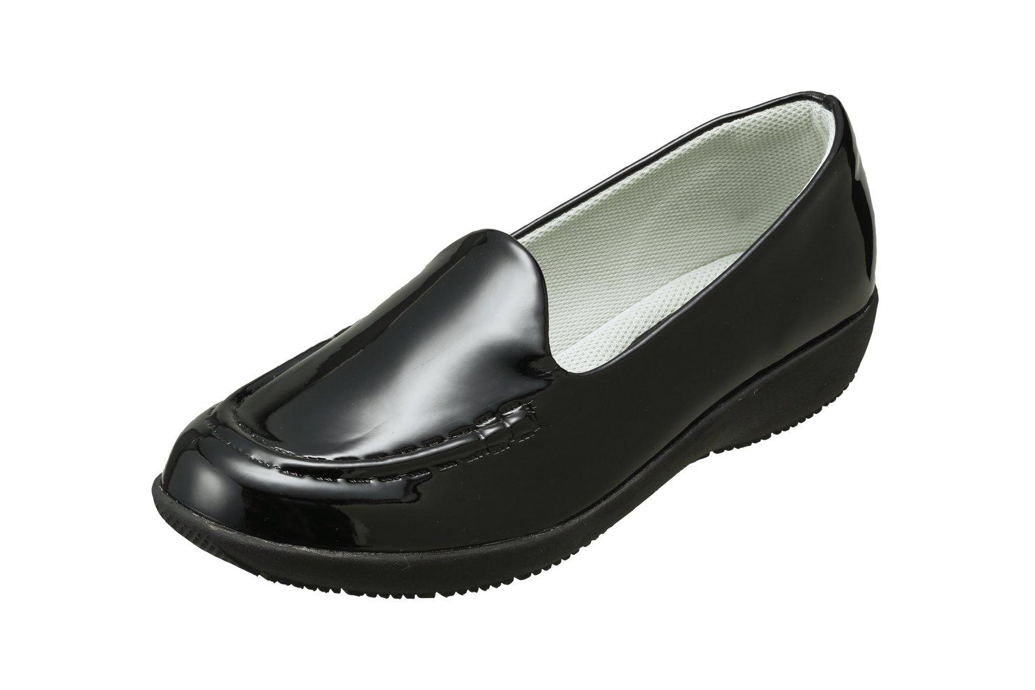 

Pansy 4935 Rain Step Waterproof Size Black Women s Loafers, 3E, 23.0cm, чёрный
