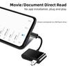 3 IN 1 Type C / Micro USB To SD Card Reader OTG USB Cable Micro SD/TF Card Reader U Disk Reader Adapter Data Transfer