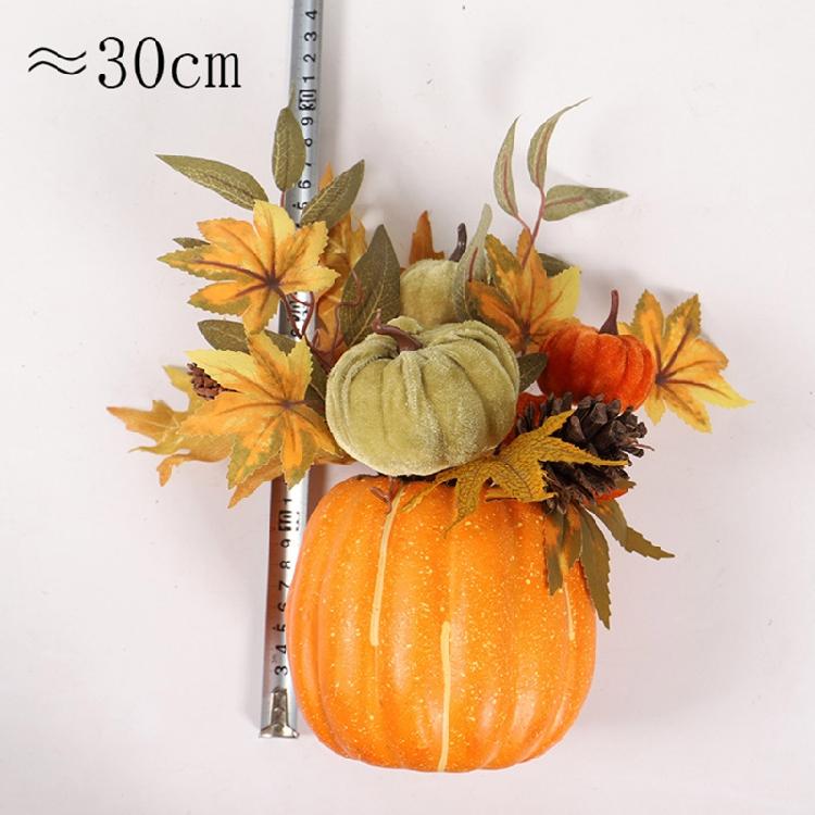 Fall Maple Leaf Pinecone Berry Set Decor Pumpkin Photography Table Centerpiece