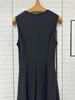 Elegant Sleeveless Waist-Cinching Black Maxi Dress for Women, Summer 2026 Style