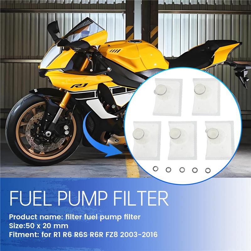 Precise Motorcycle Fuel Pump Filter Fuel Filter Suitable For  R1 R6 R6S R6R FZ8 2003-2016