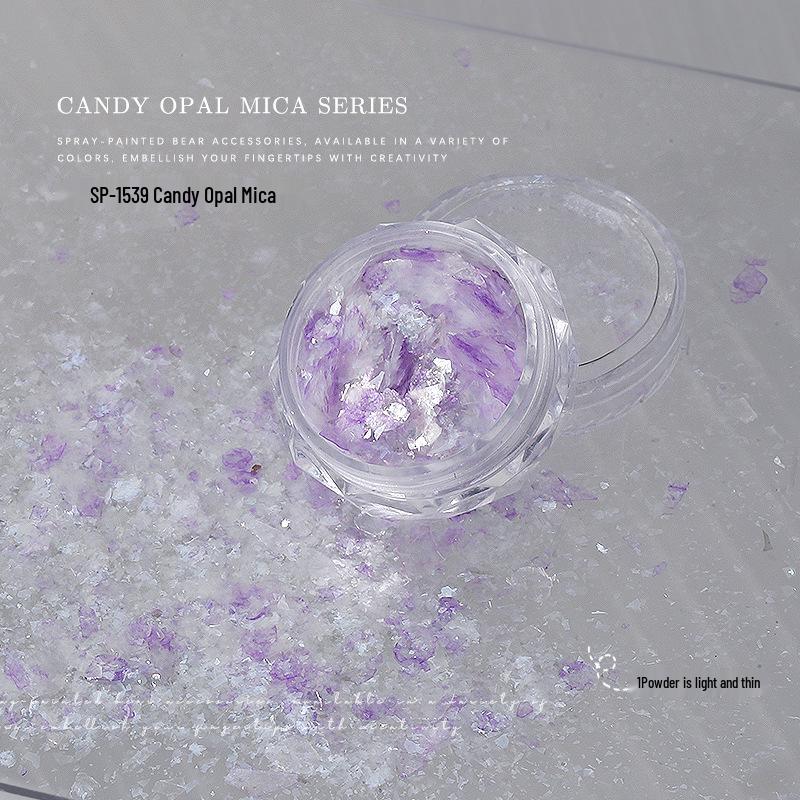 

Nail Art Decorations: Mixed Glitter Large & Small Sequins, Irregular Candy Opal Mica