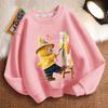 Children's Loose Round-neck Sweatshirt for Spring, Autumn and Winter, Cute Long-sleeved Loose Round-neck Coat for Boys and Girls